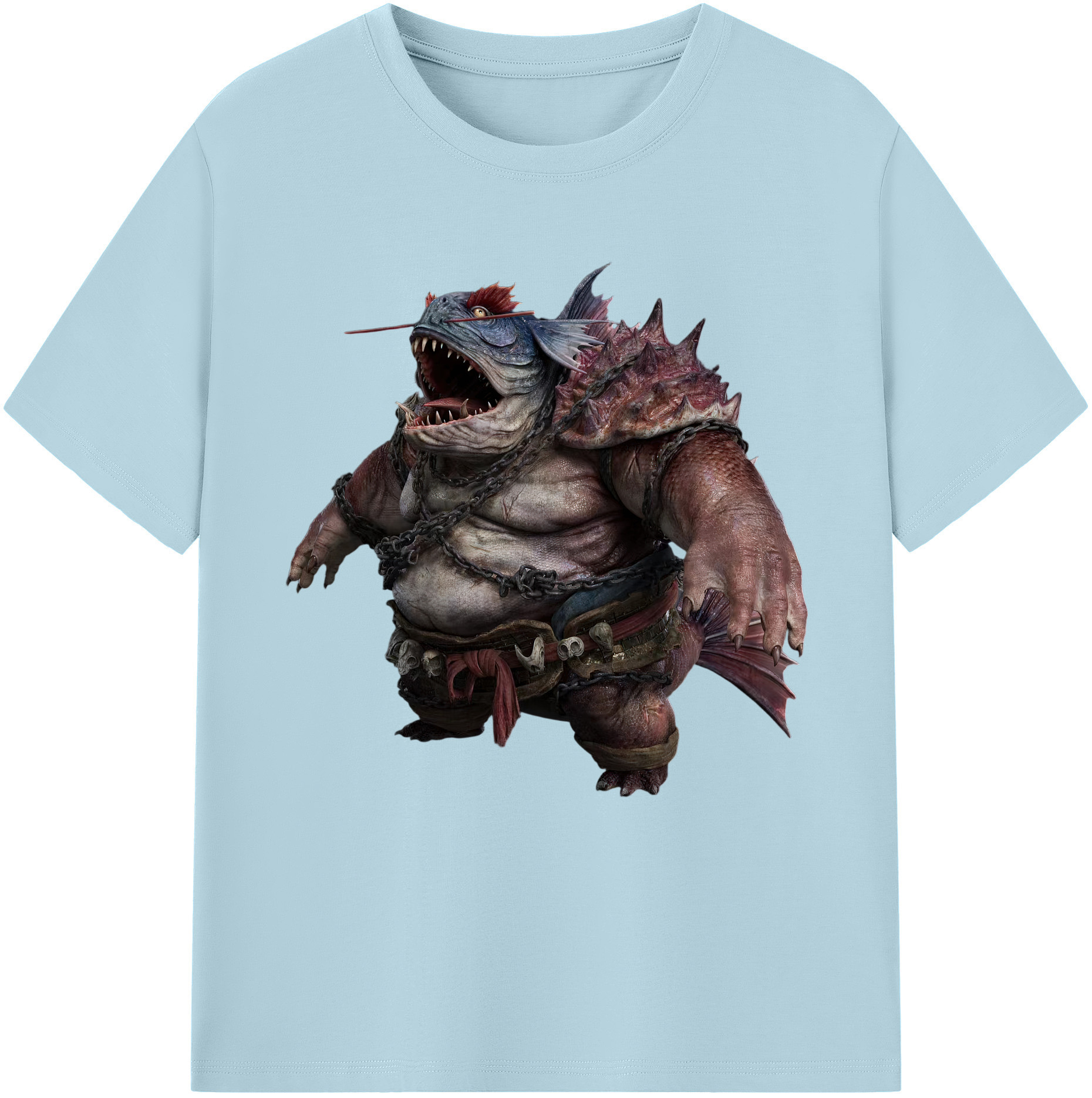 （画像用） Ne Zha 2 ナタ 魔童の大暴れ 綿100％半袖Tシャツ（フロントプリント）
